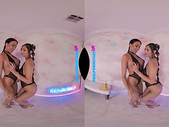 VR Pornstars Gianna Dior And Anissa Kate Eat You Alive
