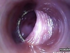 Flirty czech chick spreads her narrowed vagina to the peculi