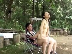 Luscious Oriental babe enjoys hardcore sex in the outdoors