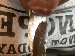 sucking whip cream off my dildo pt 2