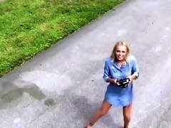 She cant resist big cock first time Alone With A Drone