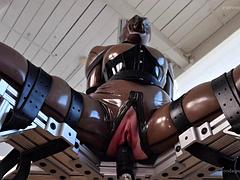 Lesbian Femdom Latex Bondage