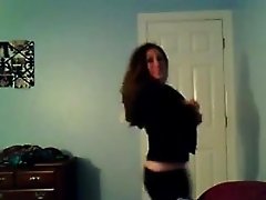 Cute Webcam Chick Does A Striptease