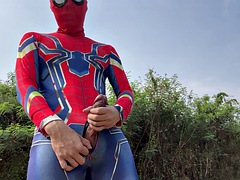 Asian Spiderman at the 2024 Songkran Festival