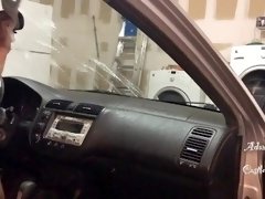Stud N Briefs Cleans Car Windows 2