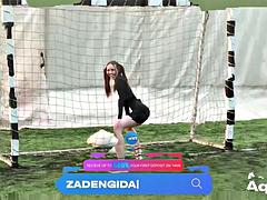 Brunette Brunettes Huge Cock Secures Huge Victory