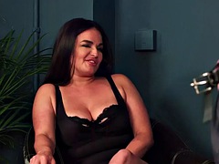 Femdom Big Ass Big Tits MILF Strips and Teases Handjob