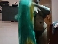 My desi tamil wife in saree has sex with me in the bedroom