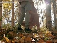 Giving the boy a blowjob in the woods.  VIDEO  TRAILER