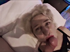 Cheating husband loves blowjob and fisting neighbors ass